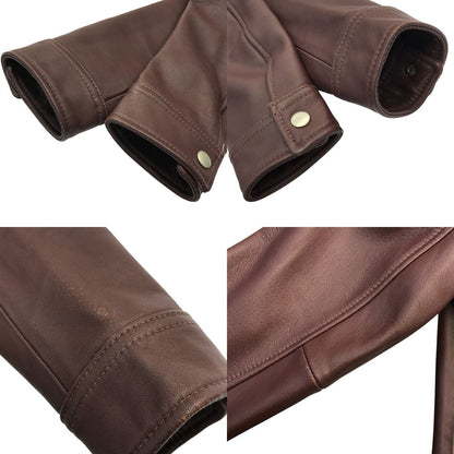 Rattle Trap ラトルトラップ シングル ライダースジャケット メンズ 秋冬 羊革 ラムレザー ブラウン Sサイズ M0513LJM201 中古 T1