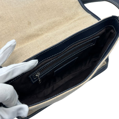 COACH コーチ ショルダー バッグ 6114 鞄 レザー キャンバス レディース 小さめ 中古 W４