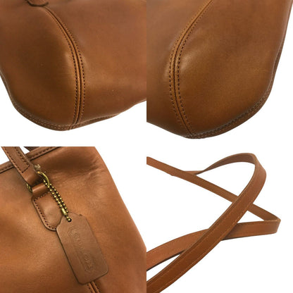 COACH コーチ ショルダーバッグ レディース レザー オールド バネ口 トート ブラウン 9996 中古 T1