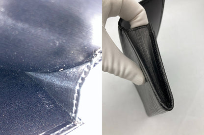 LOUIS VUITTON ルイヴィトン エピ ポルトエン カルト クレディ 長札入れ M63602 ノワール 中古 D4