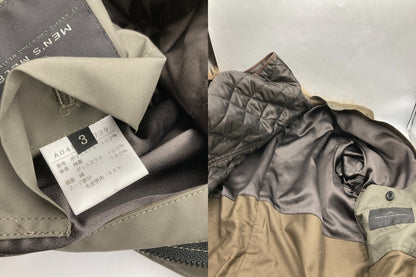 MEN’S MELROSE メンズメルローズ ライナー付 モッズコート カーキ サイズ3 メンズ 中古 D4