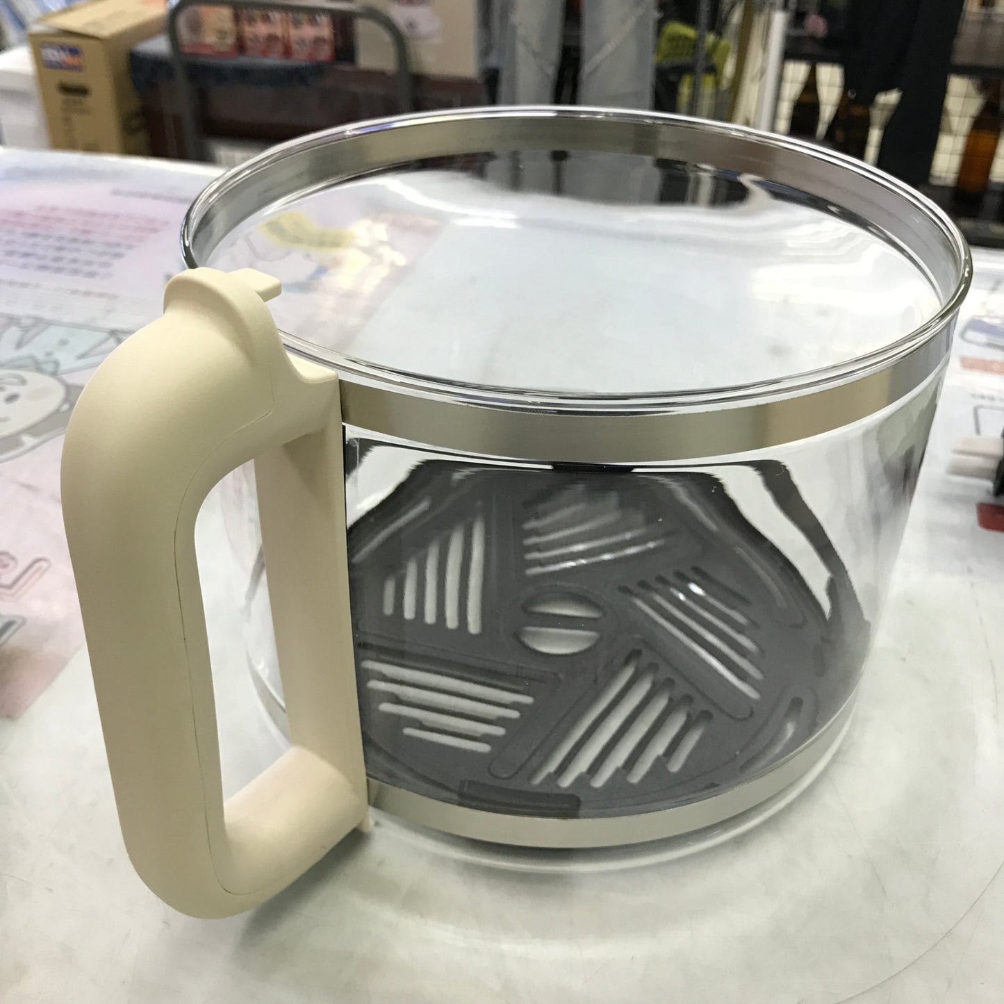 BRUNO ブルーノ ガラスエアフライヤー ノンフライヤー ノンオイル ヘルシー アイボリー BOE122-IV 中古 Y1