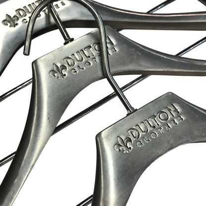DULTON ダルトン ハンガー 10本セット アルミ製 スーツハンガー ジャケット/ボトムス インテリア シルバーカラー 中古 T1