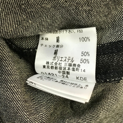 BURBERRY バーバリー ロンドン スカート キッズ/レディース コットン デニム プリーツ ノバチェック ミニ丈 ブラックデニム 160サイズ BX175-056-09 中古 T1
