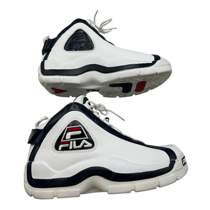 FILA GL GRANT HILL 2 フィラ ジーエル グラント・ヒル スニーカー 27.5cm 靴 シューズ メンズ ホワイト ネイビー 中古 W４