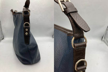 BURNEYS NEWYORK バーニーズニューヨーク レザー ２WAY ショルダーバッグ 中古 D4
