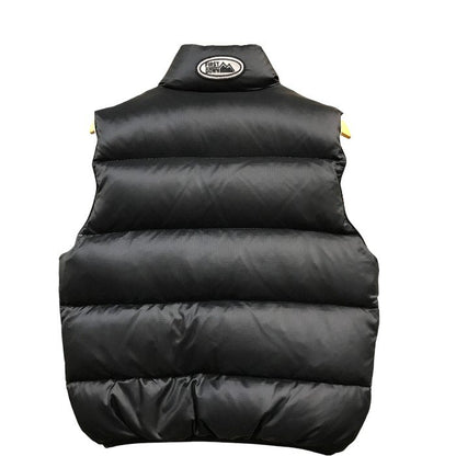FIRST DOWN ファーストダウン ダウンベスト メンズ 冬  リバーシブル ブラック アイボリー Lサイズ 中古 N1