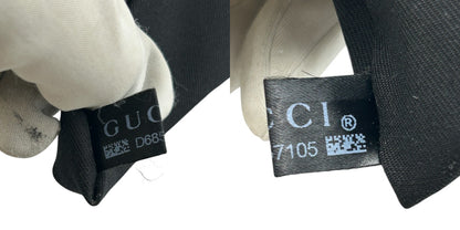 GUCCI グッチ シマ ショルダーバッグ ブラック 239347 ブランド バッグ レディース 肩掛け 斜め掛け 本革 レザー 中古 W４