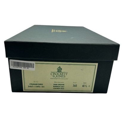 CROCKETT＆JONES クロケット＆ジョーンズ CRANFORD サイドゴアブーツ 6 1/2 E (約25cm) 靴 シューズ メンズ 革靴 レザー 中古 W４