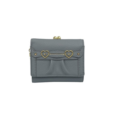 SAMANTHA VEGA サマンサベガ ハートベルト 折財布 ライトブルー 中古 D4