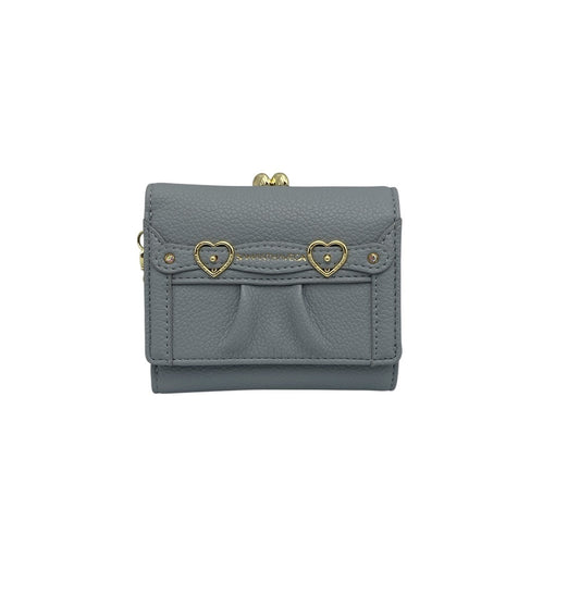 SAMANTHA VEGA サマンサベガ ハートベルト 折財布 ライトブルー 中古 D4