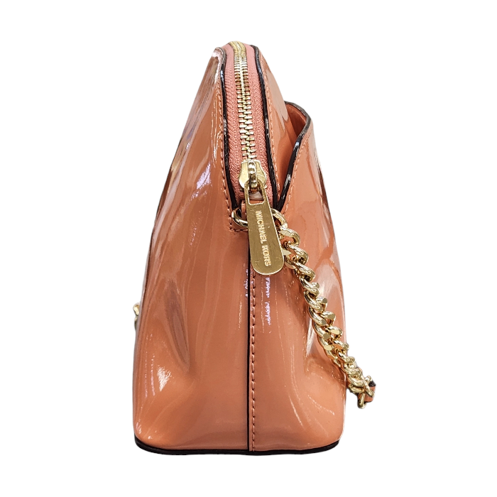 MICHAEL KORS マイケルコース ショルダーバッグ レディース エナメル 無地 斜め掛け ゴールドチェーン ピンク 35T8GY3C2A 中古 T1