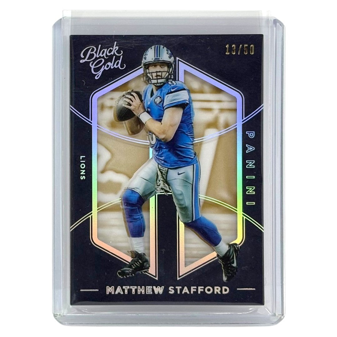 PANINI NFLカード BLACK GOLD MATTHEW STAFFORD LIONS /50 #25 中古 IT1