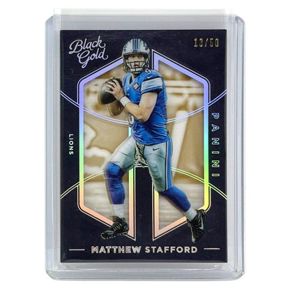 PANINI NFLカード BLACK GOLD MATTHEW STAFFORD LIONS /50 #25 中古 IT1