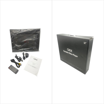 QKK 14型 ポータブルDVDプレーヤー 中古 H4