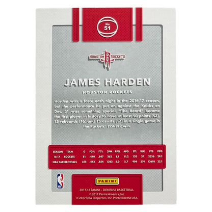 PANINI NBAカード DONRUSS PRESS PROOF JAMES HARDEN HOUSTON ROCKETS /299 #51 中古 IT2