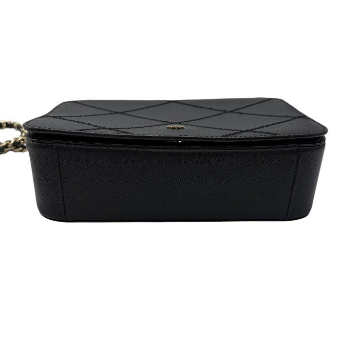 TORY BURCH トリーバーチ チェーンショルダーバッグ ブラック 鞄 ハンドバッグ 肩掛け 斜め掛け ブランド 中古 W４