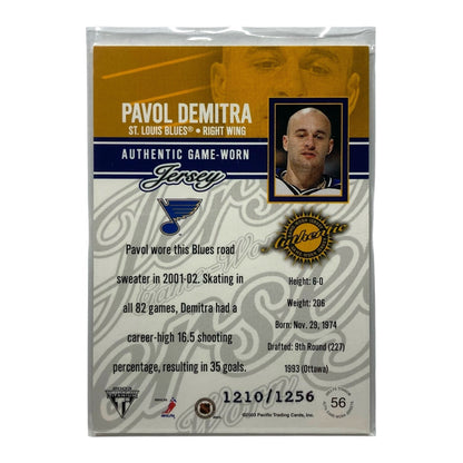 Pacific NHLカード PS TITANIUM PAVOL DEMITRA BLUES 1210/1256 #56 中古 IT2