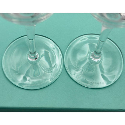 未使用品 TIFFANY&Co. ティファニー スウィング シャンパングラス ペア 洋食器 グラス 酒器 2客 ブランド おしゃれ 中古 W４