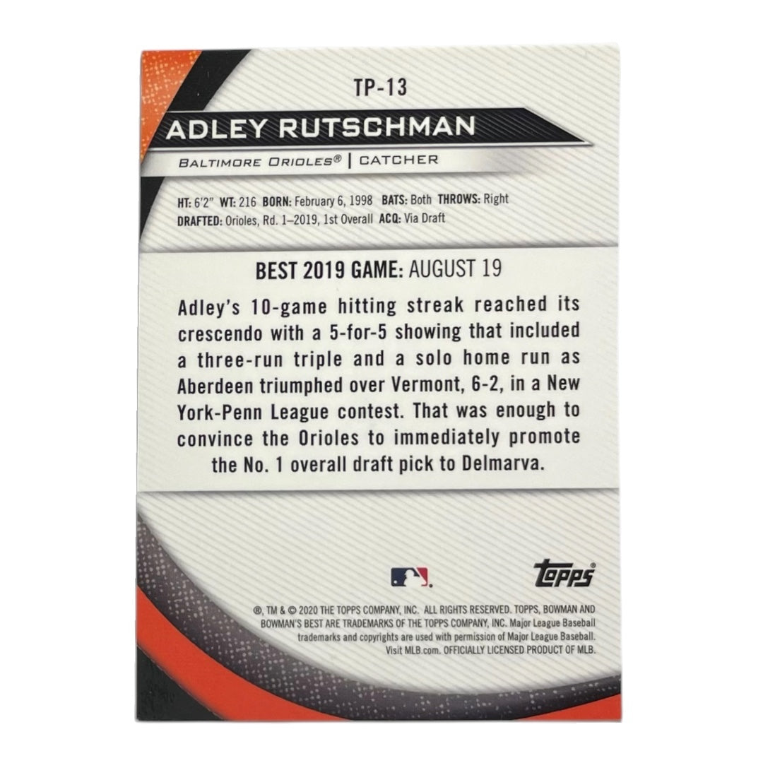 TOPPS MLBカード BOWMAN'S BEST ADLEY RUTSCHMAN BALTIMORE ORIOLES /150 #TP-13 中古 IT2