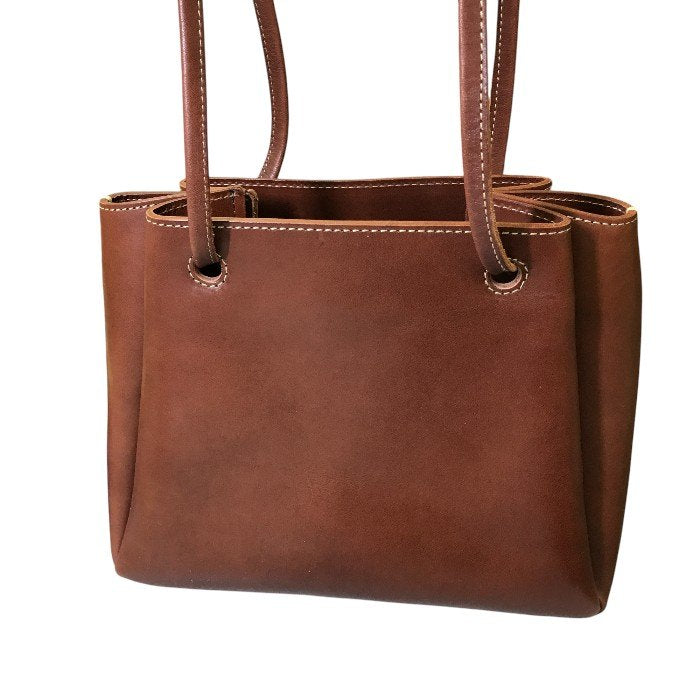 土屋鞄 ディアリオ ギャザー ショルダー バッグ レディース レザー ブラウン トートバッグ 鞄 本革 おしゃれ 中古 WK1