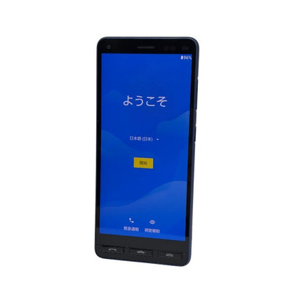 KYOCERA 京セラ かんたんスマホ2 スマートフォン A001KC 32GB ネイビー 本体 お年寄り スマホデビュー android アンドロイド 中古 W４