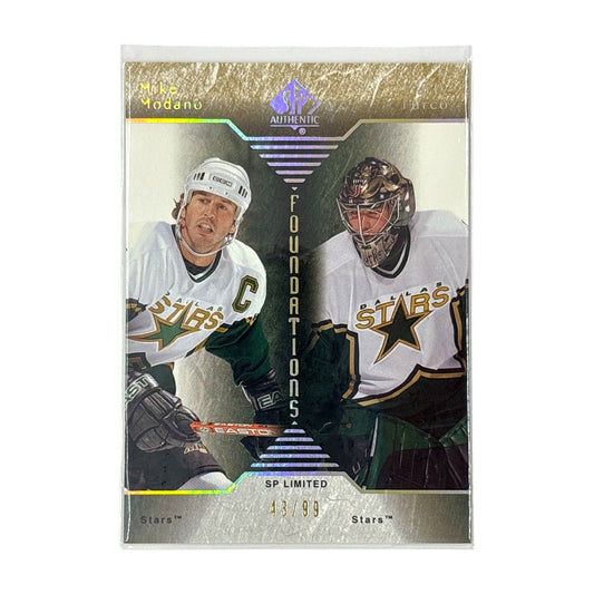 UPPER DECK NHLカード SP AUTHENTIC MIKE MODANO MARTY TURCO STARS 43/99 #F7 中古 IT1