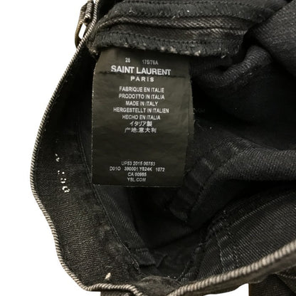 イブサンローラン ボトムス レディース オールシーズン デニム ブラック Sサイズ 中古 M1