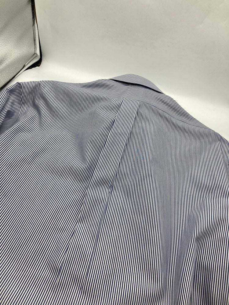 Brooks Brothers 346 ブルックスブラザーズ ボタンダウン ストライプ 長袖シャツ スリムフィット サイズ16 中古 D4