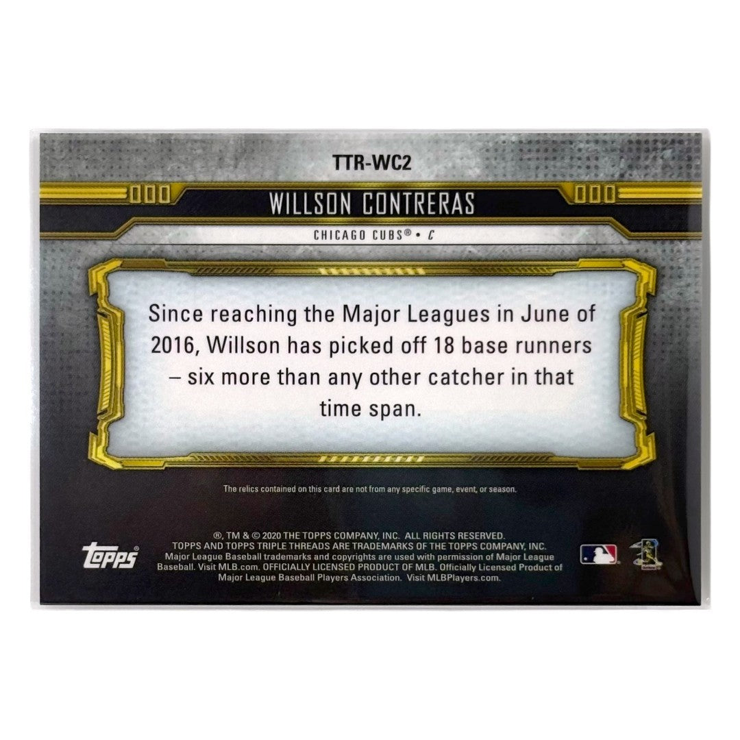 TOPPS MLBカード TRIPLE THREADS WILLSON CONTRERAS CHICAGO CUBS /36 #TTR-WC2 中古 IT1