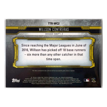 TOPPS MLBカード TRIPLE THREADS WILLSON CONTRERAS CHICAGO CUBS /36 #TTR-WC2 中古 IT1