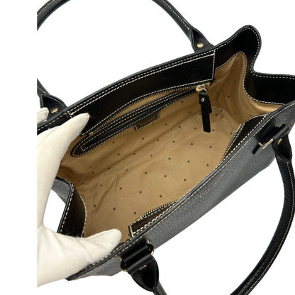 kate spade ケイトスペード スクエア トートバッグ 鞄 レディース ブラック レザー かわいい 中古 W４