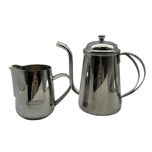 Delonghi デロンギ ミルクピッチャー Kalita カリタ コーヒーポット ステンレス セット 洋食器 コーヒー アウトドア 家庭用 中古 W1