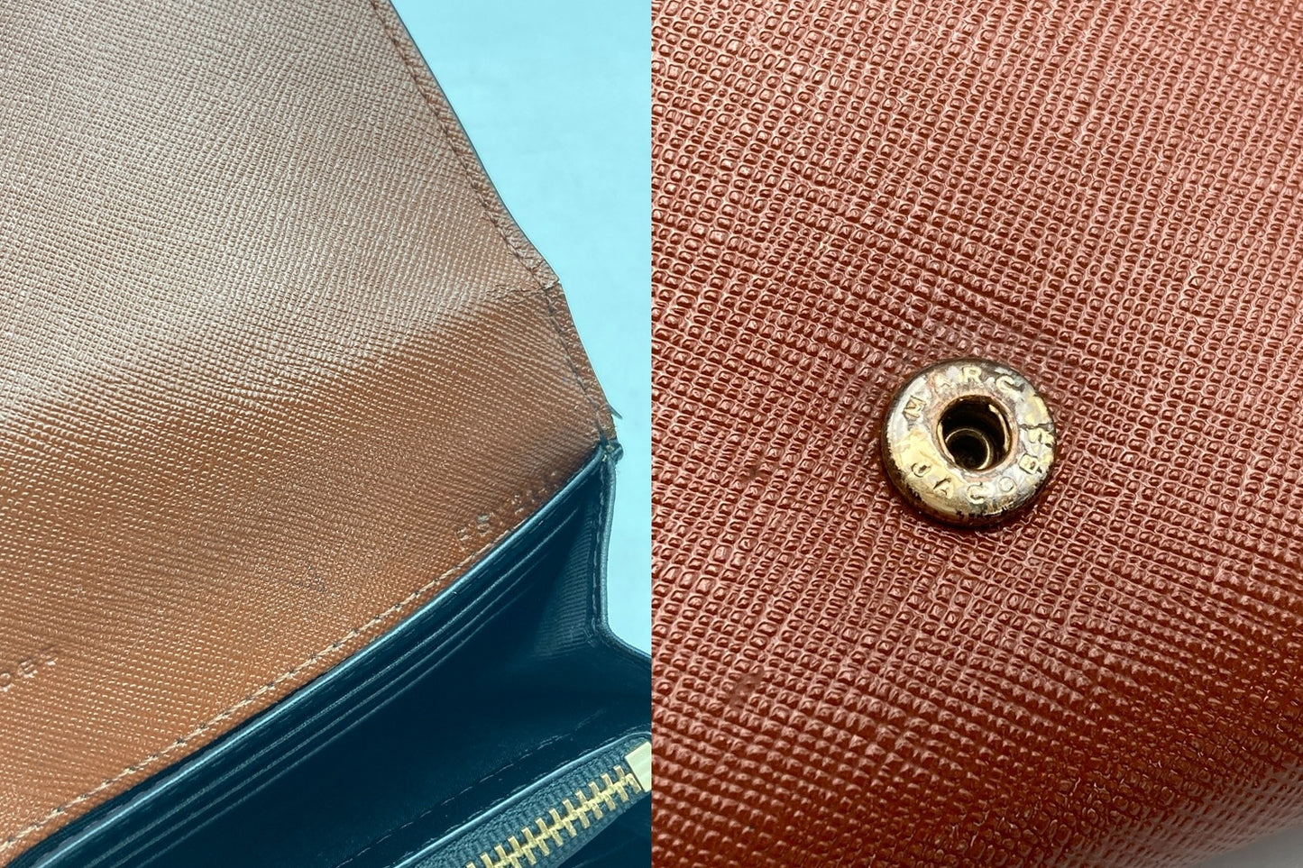 MARC JACOBS マークジェイコイブス レザー 2つ折り 長財布 中古 D4