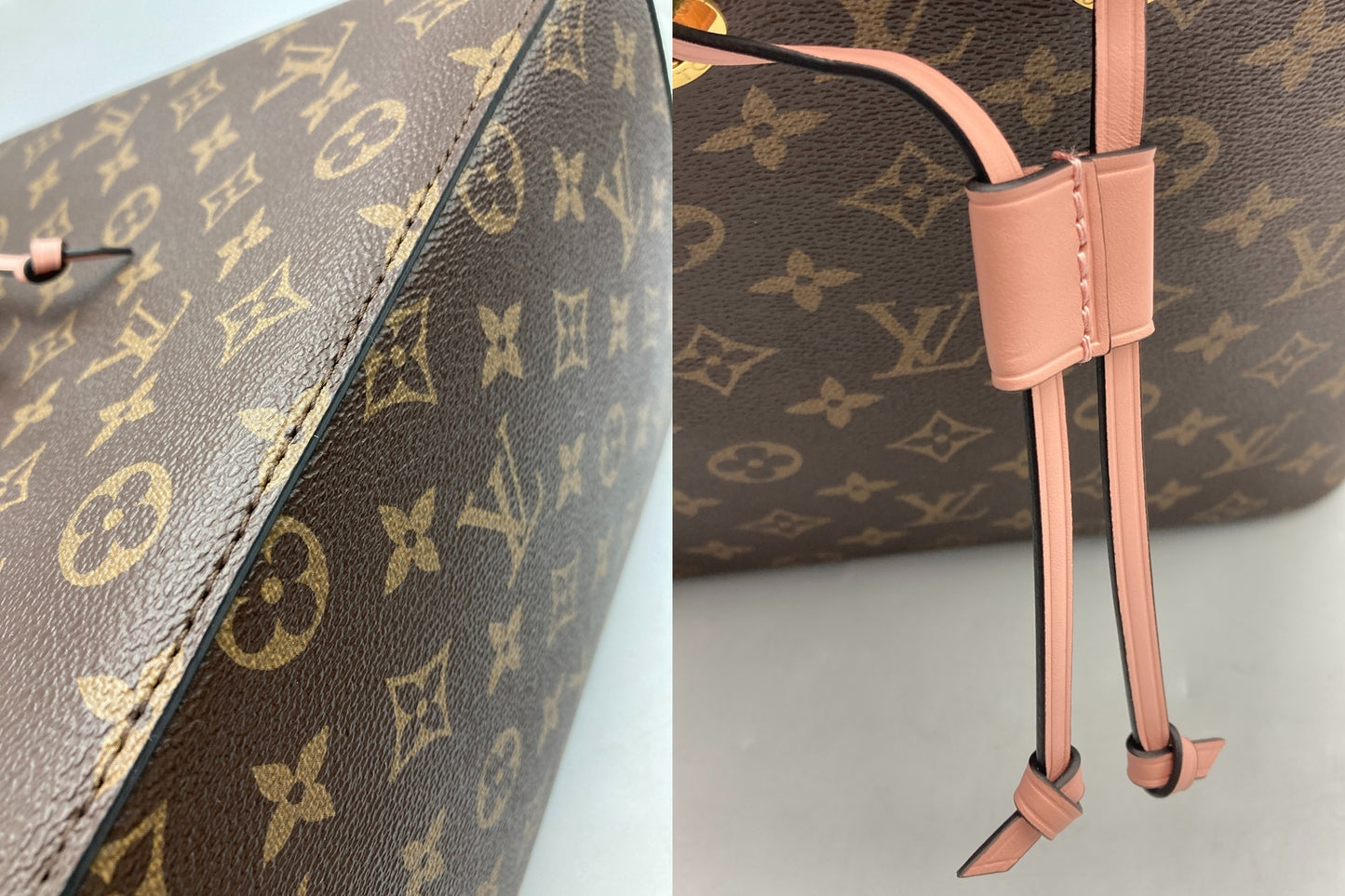 LOUIS VUITTON ルイヴィトン モノグラム ネオノエ M44022 ローズプードル 中古 D4