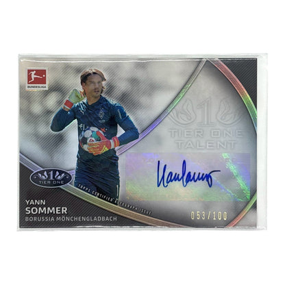 TOPPS サッカーカード TIER ONE YANN SOMMER BORUSSIA MONCHENGLADBACH 053/100 #TT-YS 中古 IT1