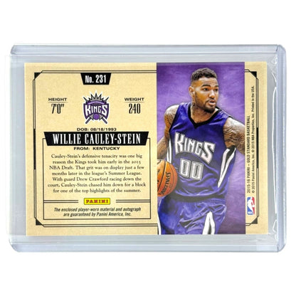 PANINI NBAカード GOLD STANDARD WILLIE CAULEY-STEIN SACRAMENTO KINGS /199 #231 中古 IT1