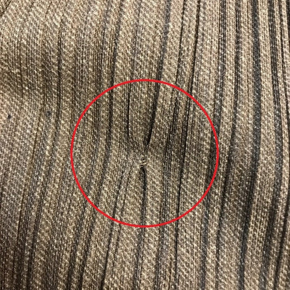 PLEATS PLEASE プリーツプリーズ スカート レディース 膝丈 ひざ丈 シンプル ウエストゴム イッセイミヤケ ブラウン 3サイズ PP64-JG342 中古 T1