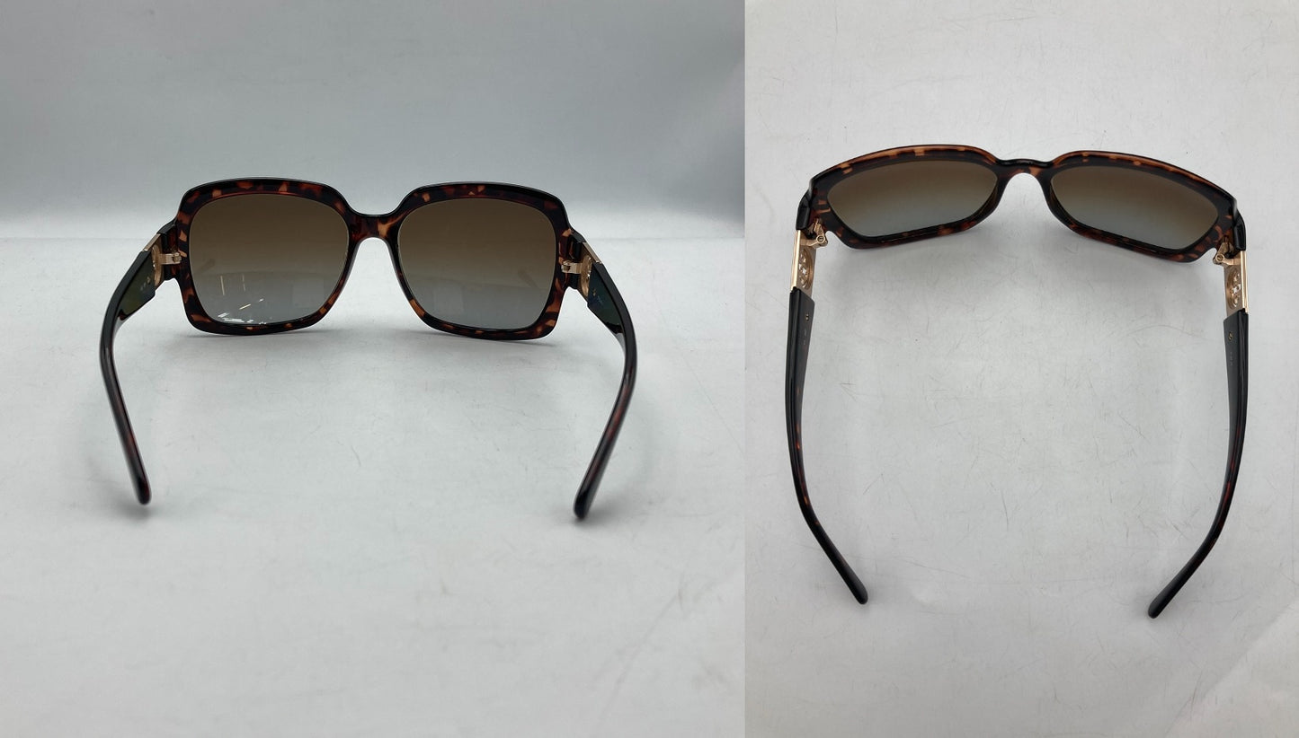 TORY BURCH トリーバーチ べっ甲柄 スクエア サングラス TY9027 中古 D4