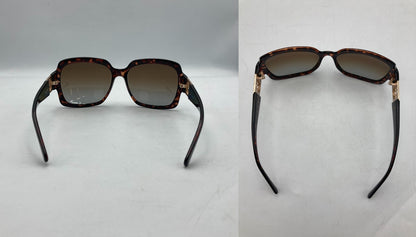 TORY BURCH トリーバーチ べっ甲柄 スクエア サングラス TY9027 中古 D4