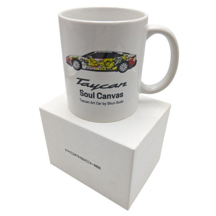 【未使用品】 PORSCHE ポルシェ Taycan Art Car タイカン アートカー ノベルティ マグカップ 中古 H4