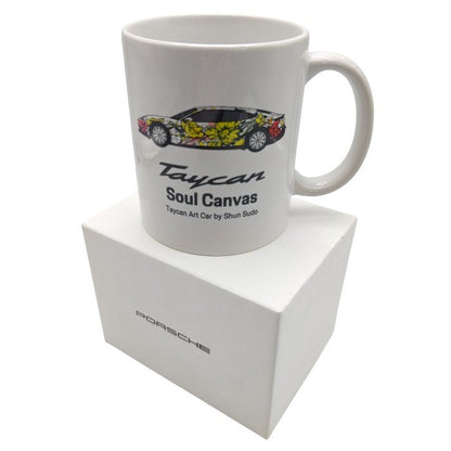 【未使用品】 PORSCHE ポルシェ Taycan Art Car タイカン アートカー ノベルティ マグカップ 中古 H4