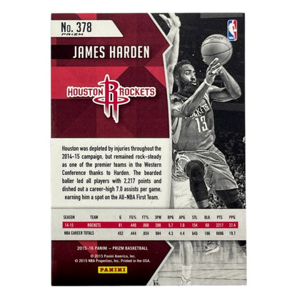 PANINI NBAカード PRIZM JAMES HARDEN ROCKETS #378 中古 IT2