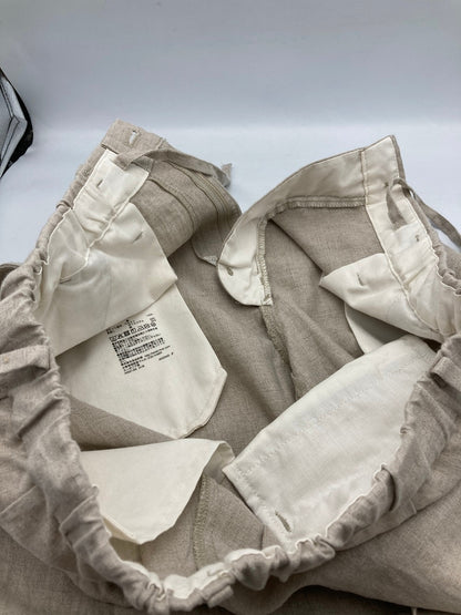 無印良品 リネン 洗いざらし テーパードパンツ 生成 サイズM 中古 D4