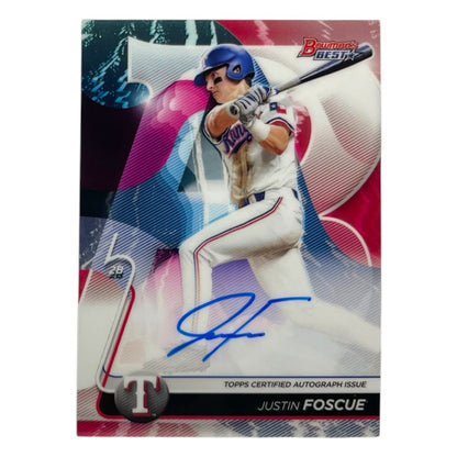 TOPPS MLBカード BOWMAN'S BEST JUSTIN FOSCUE TEXAS RANGERS #B20-JF 中古 IT2