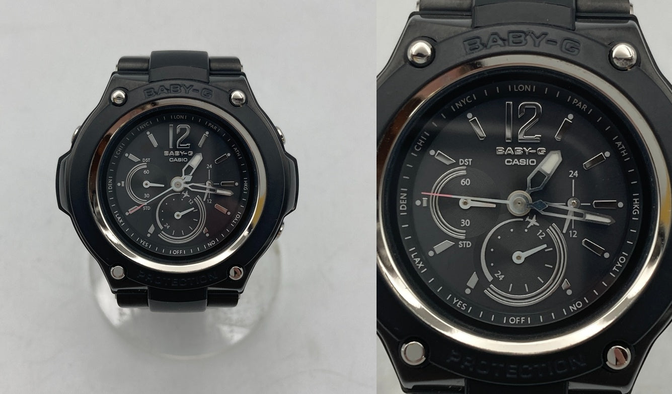 [カシオ] 腕時計 ベビージー Tripper (トリッパー) コンポジットデザインモデル 電波ソーラー BGA-1400CB-1BJF 中古 D4