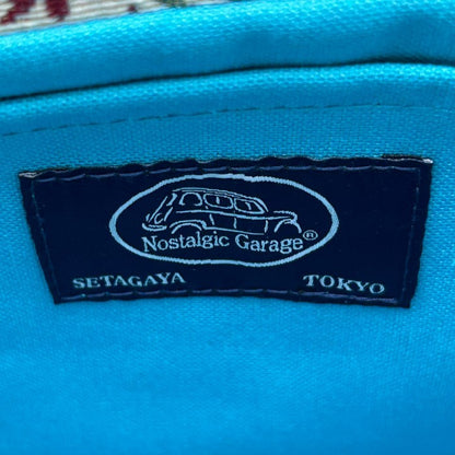 未使用品 Nostalgic Garage × ITALIAN DECOR FABRICS ノスタルジックガレージ トートバッグ イタリアンデコールファブリックス 鞄 ハンドメイド 日本製 中古 W４