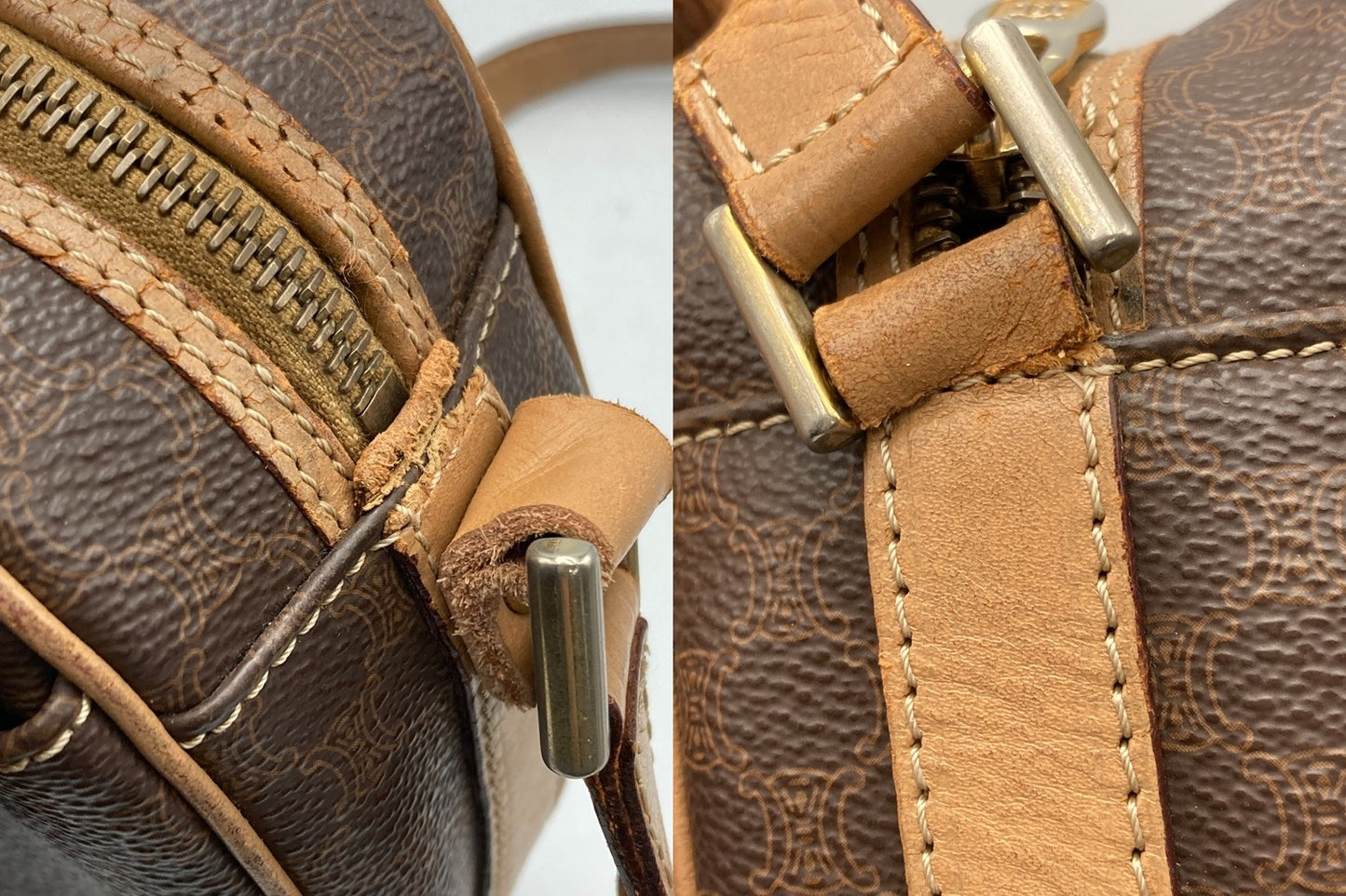 CELINE セリーヌ マカダム ショルダーバッグ 中古 D4