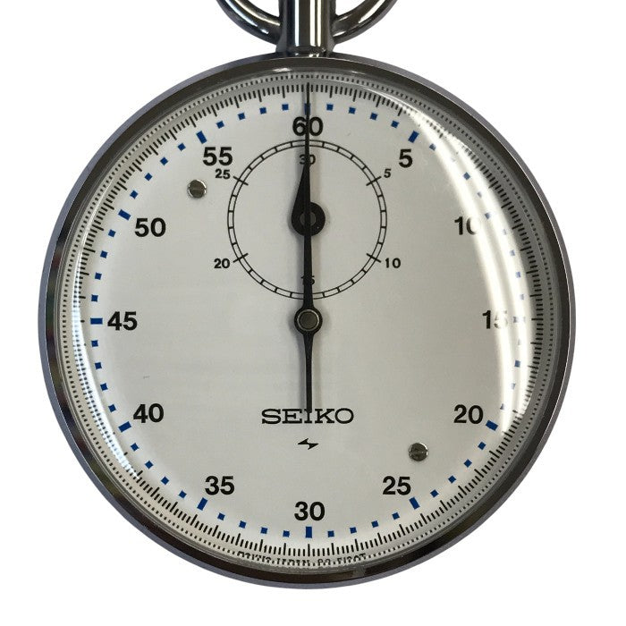 SEIKO セイコー ストップウォッチ アナログ 手巻き 30分計 ビンテージ S型 シルバー/ホワイト 88ST 885011 中古 T1