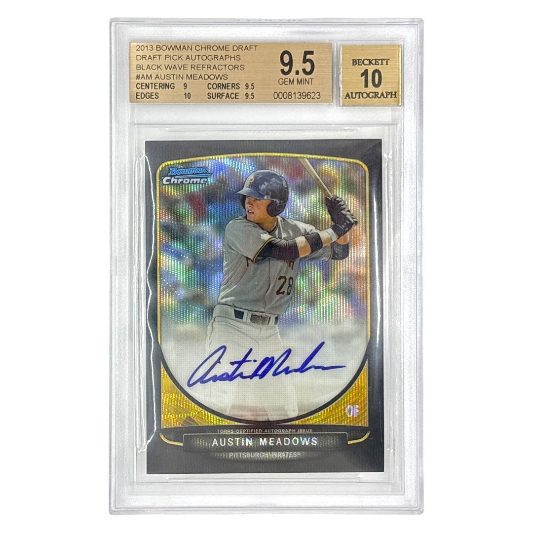 TOPPS MLBカード BOWMAN CHROME AUSTIN MEADOWS PITTSBURGH PIRATES /50 #BCA-AM 中古 IT1